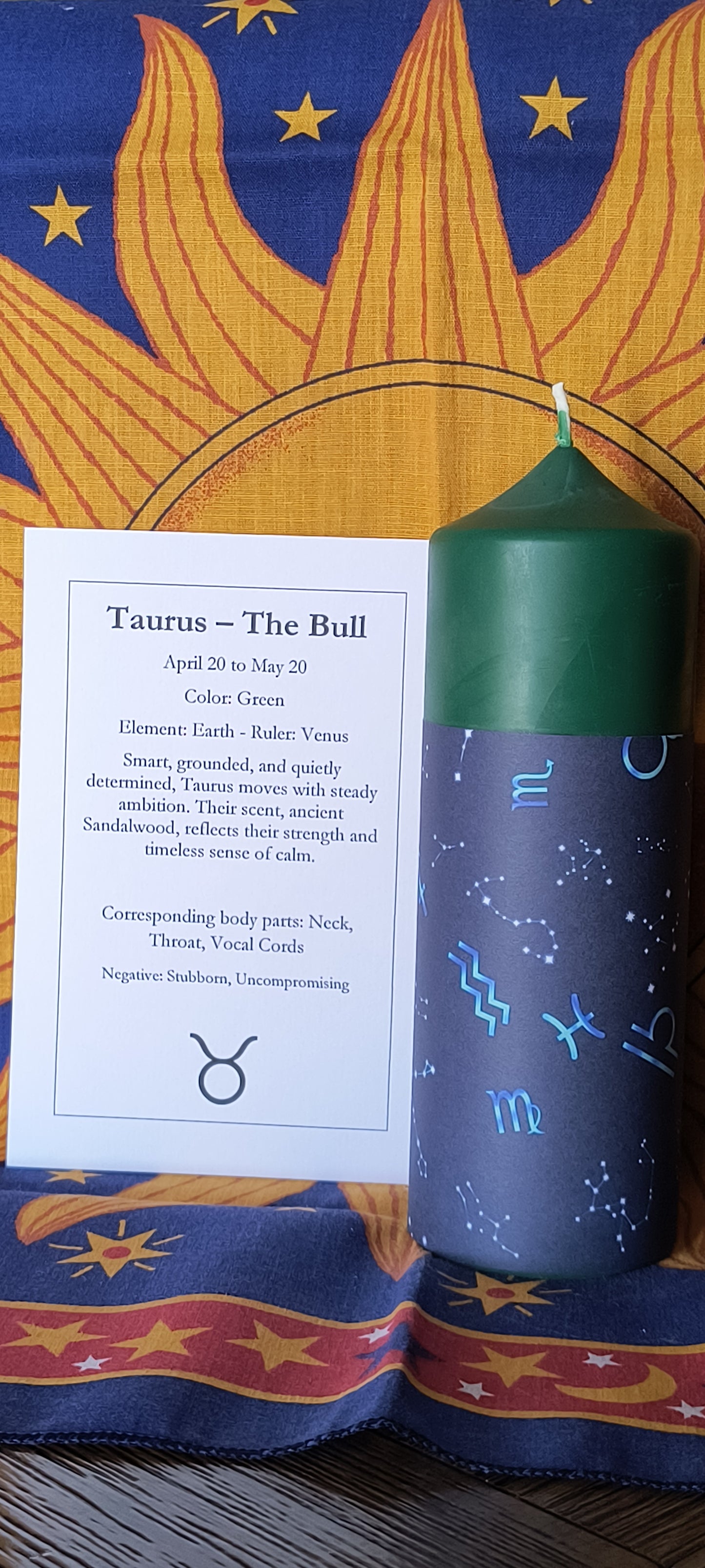 Zodiac Altar Candles - 7 inch