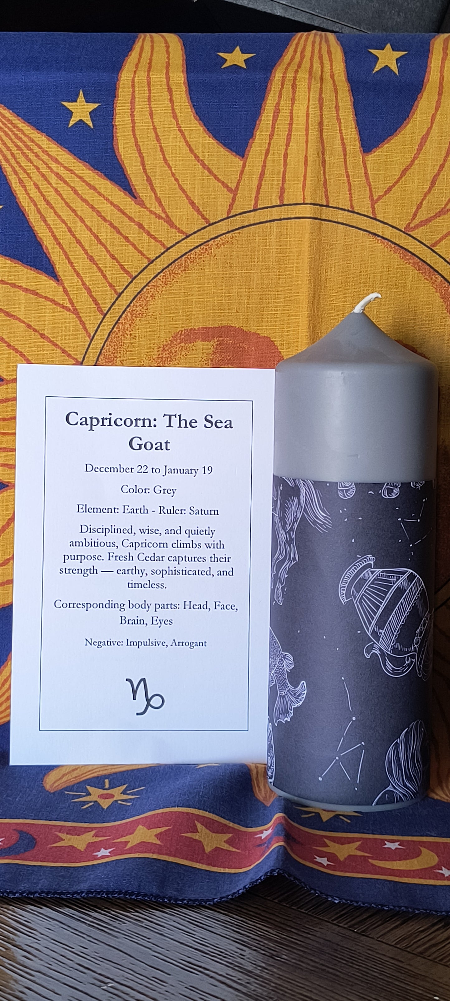 Zodiac Altar Candles - 7 inch