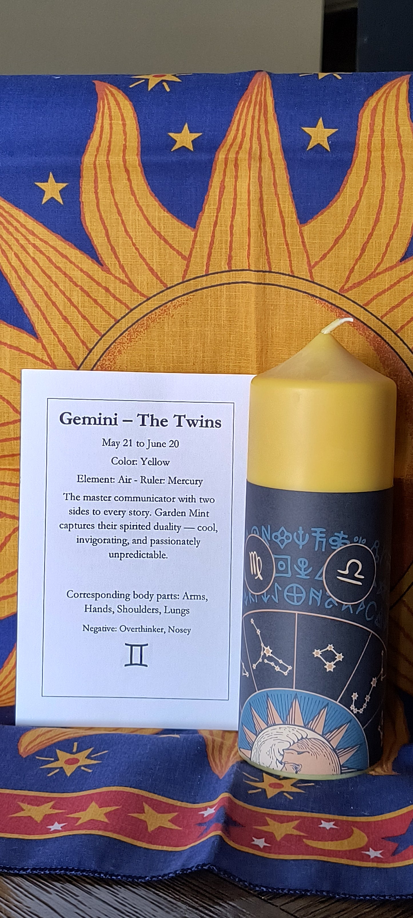 Zodiac Altar Candles - 7 inch