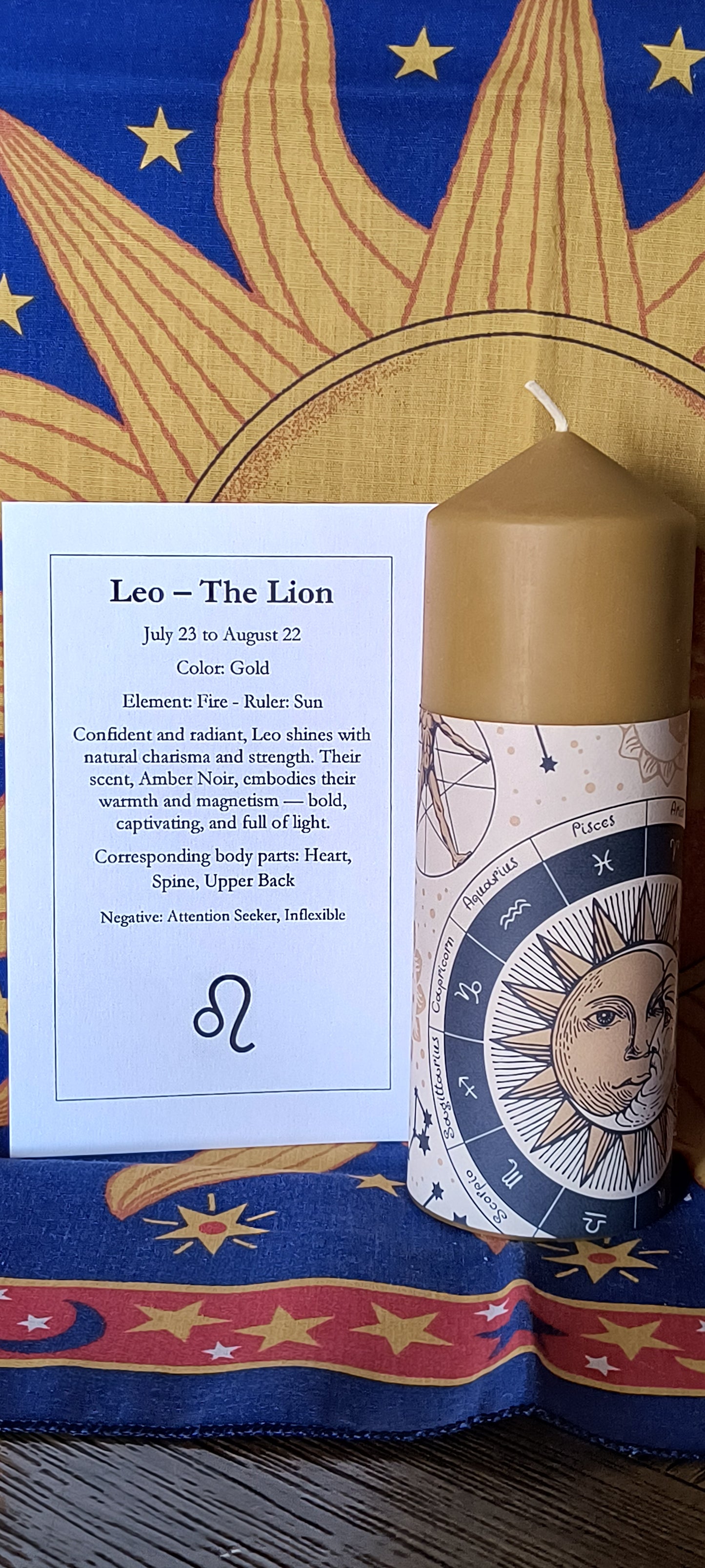 Zodiac Altar Candles - 7 inch