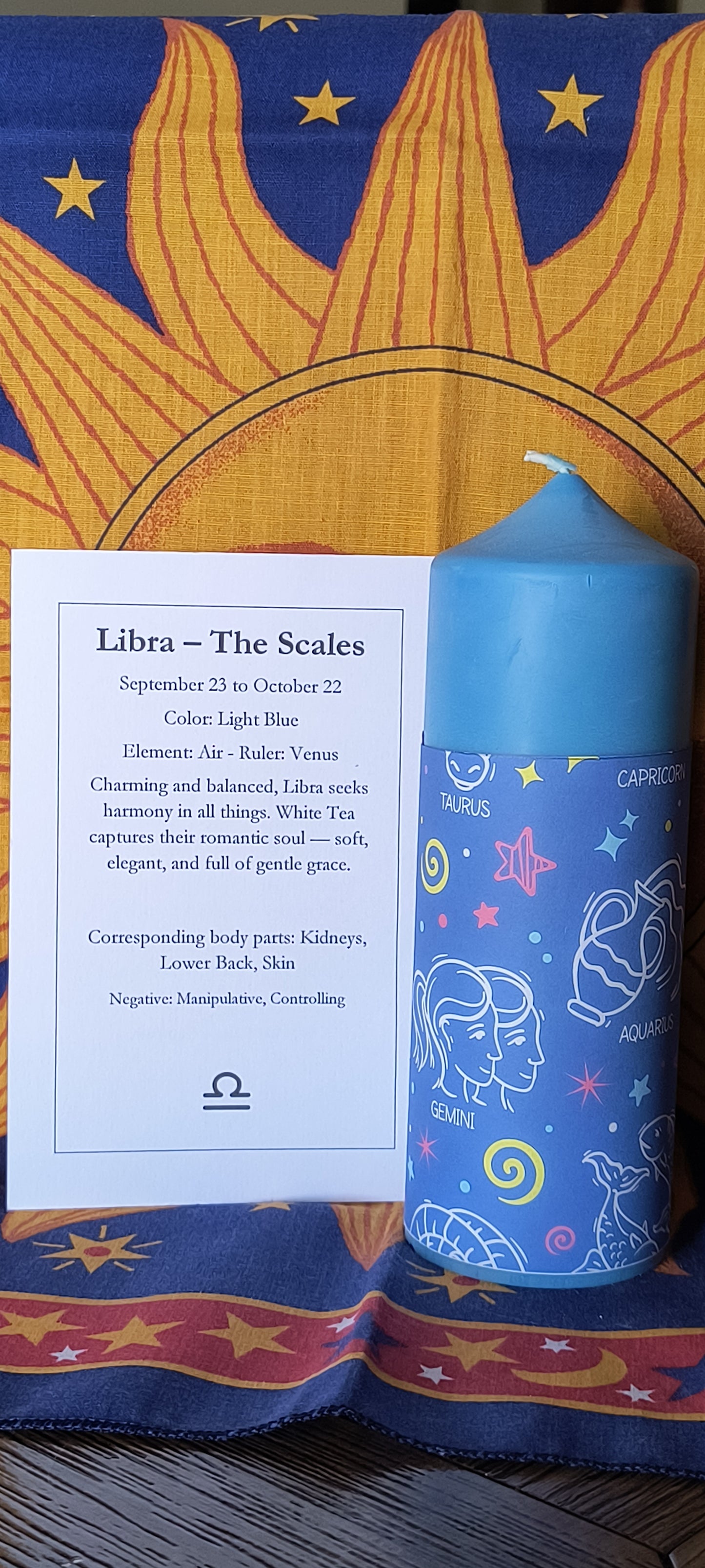 Zodiac Altar Candles - 7 inch