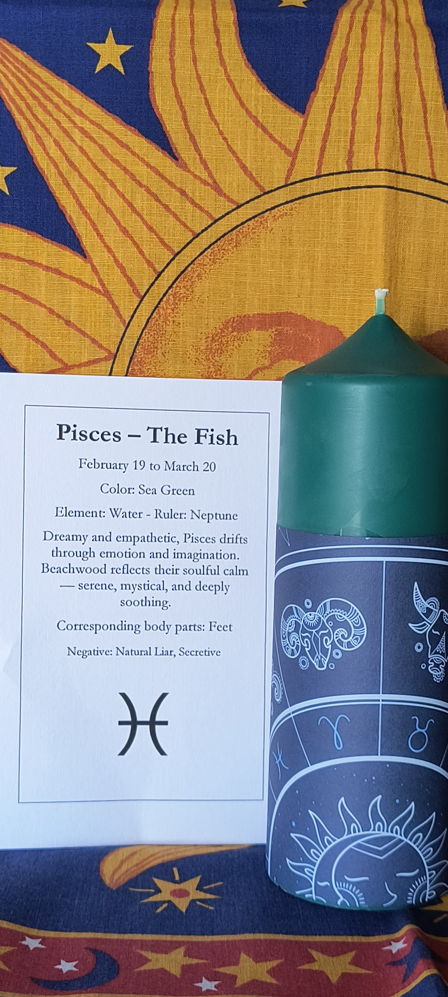 Zodiac Altar Candles - 7 inch