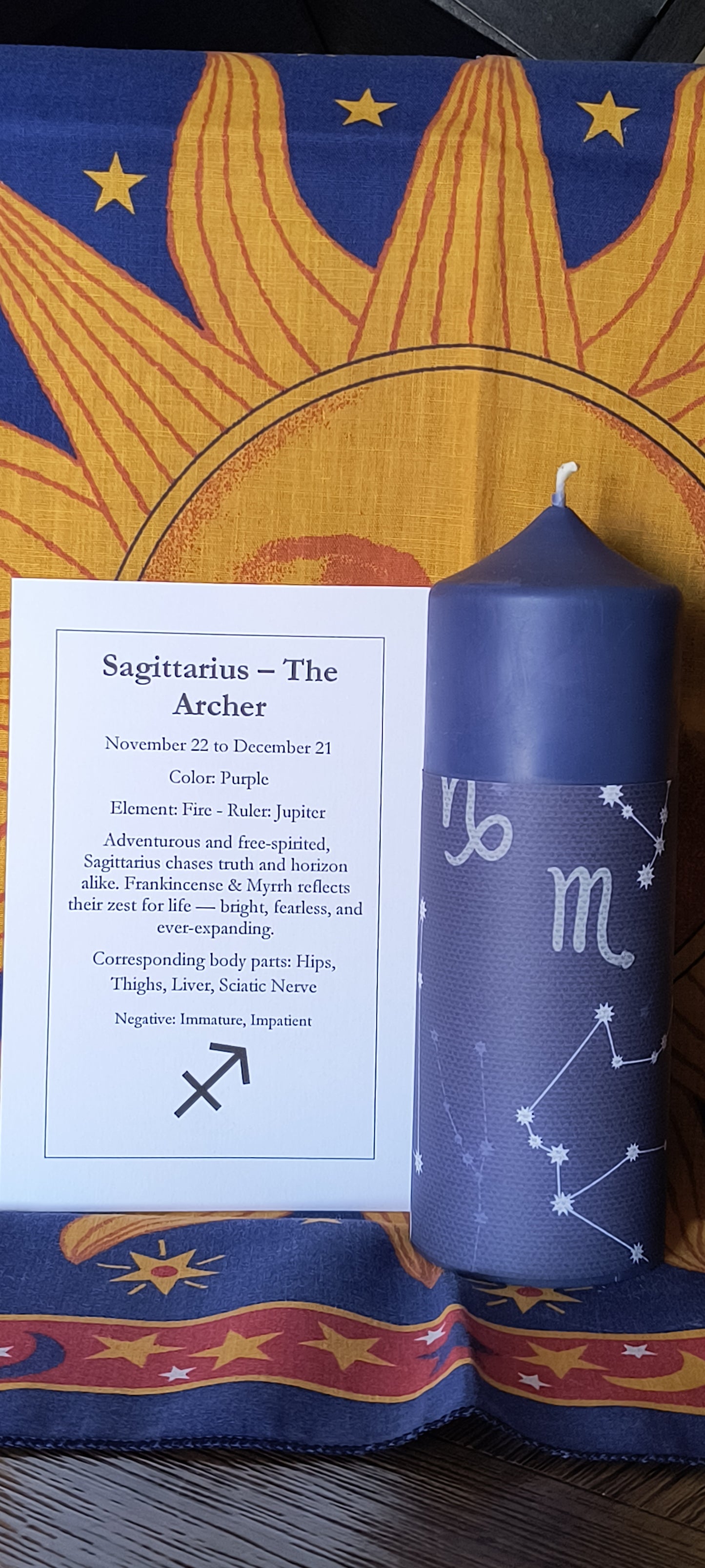 Zodiac Altar Candles - 7 inch