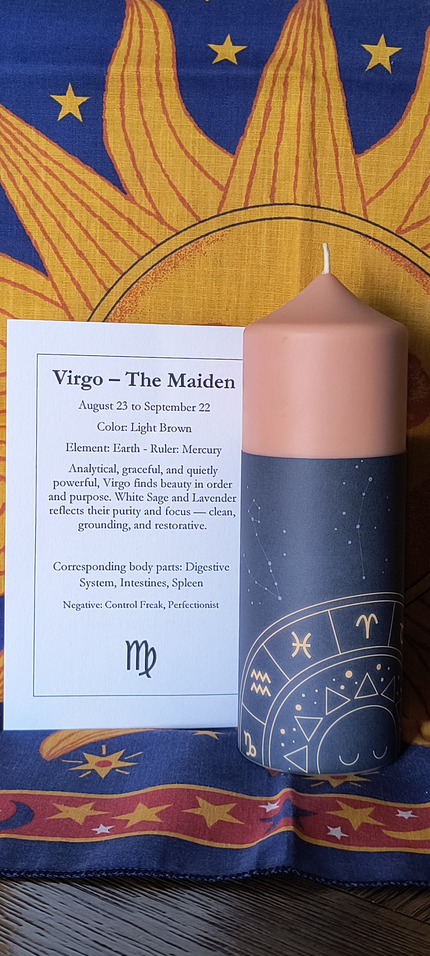 Zodiac Altar Candles - 7 inch